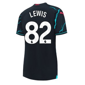 Manchester City Rico Lewis #82 Rezervni Dres za Ženska 2023-24 Kratak Rukavima